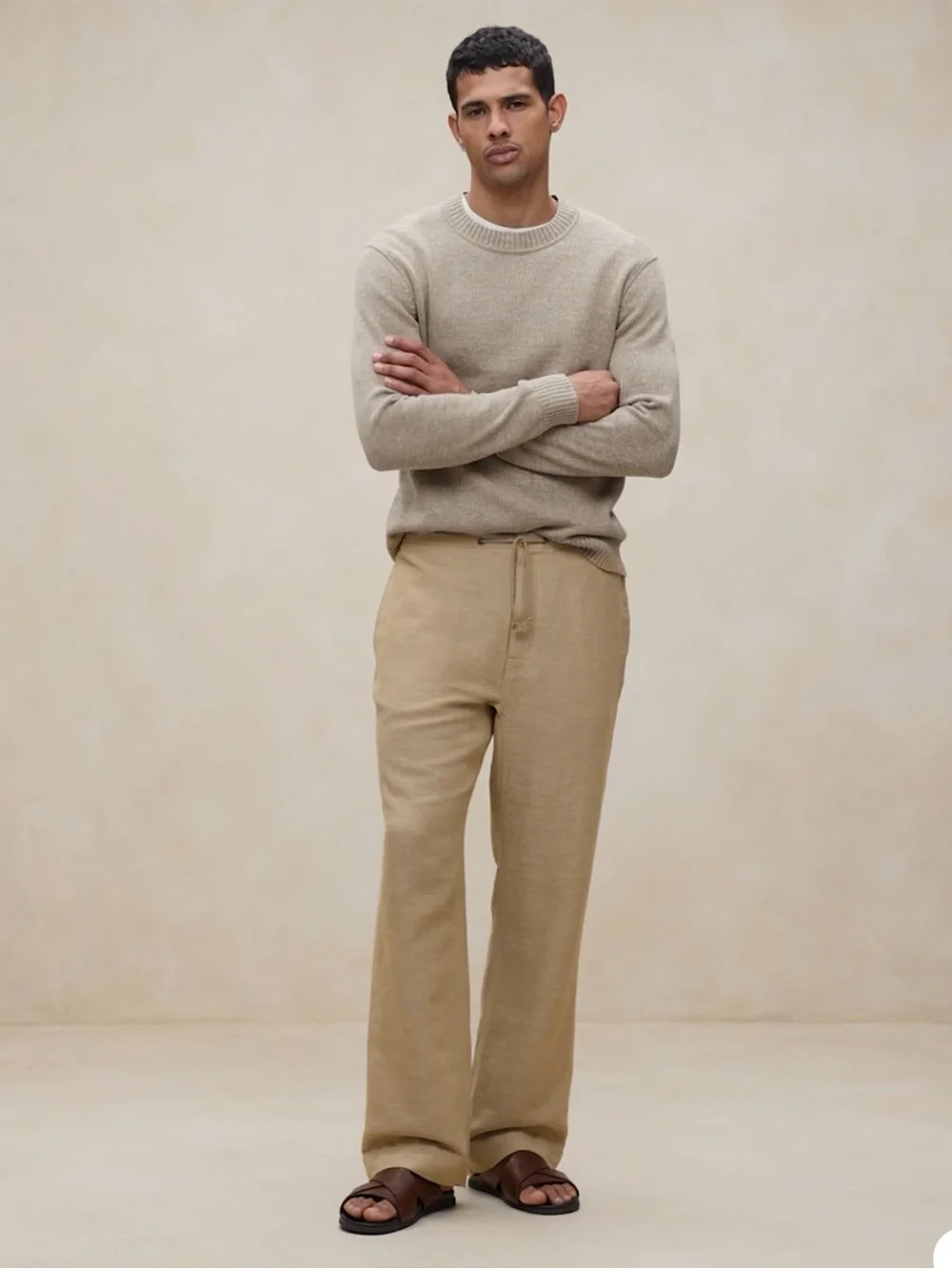 NEW! Banana Republic Men’s Onda Linen-Cotton Pull-On Pant🩷